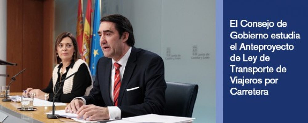 El Consejo de Gobierno estudia el Anteproyecto de Ley de Transporte de Viajeros por Carretera